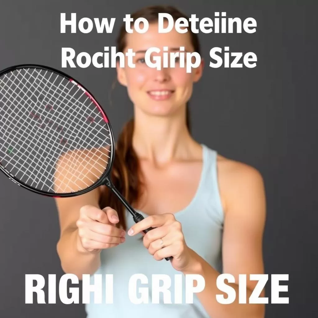 Badminton racket grip size for women