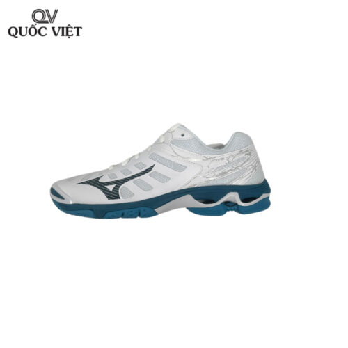 Giày cầu lông Mizuno Wave Voltage Trắng Xanh