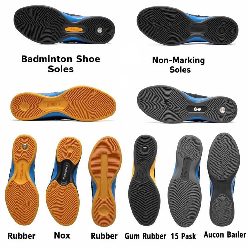 Types of Badminton Shoe Soles