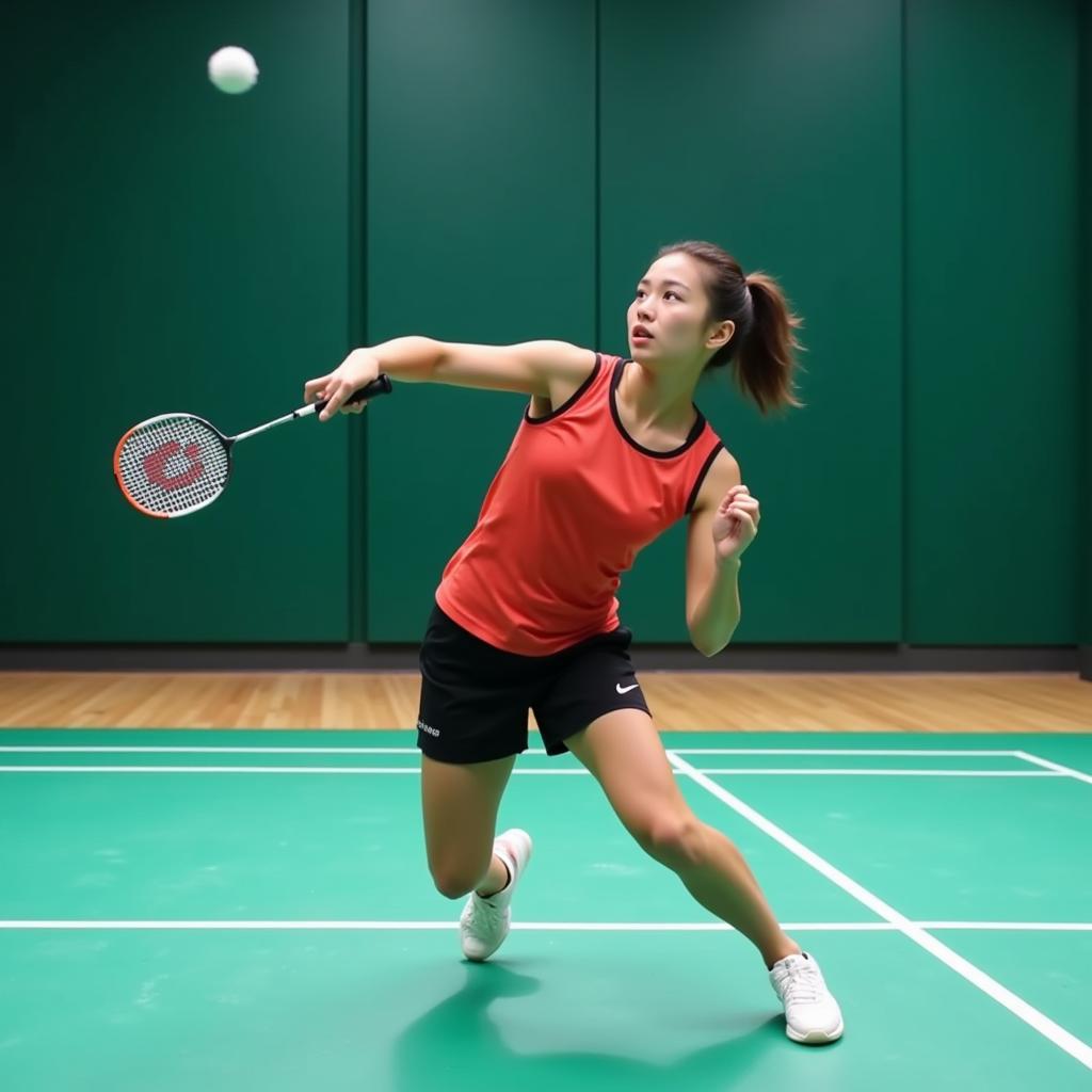 Carolina Marin luyện tập