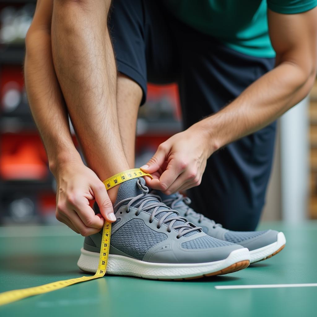 Choosing badminton shoes size