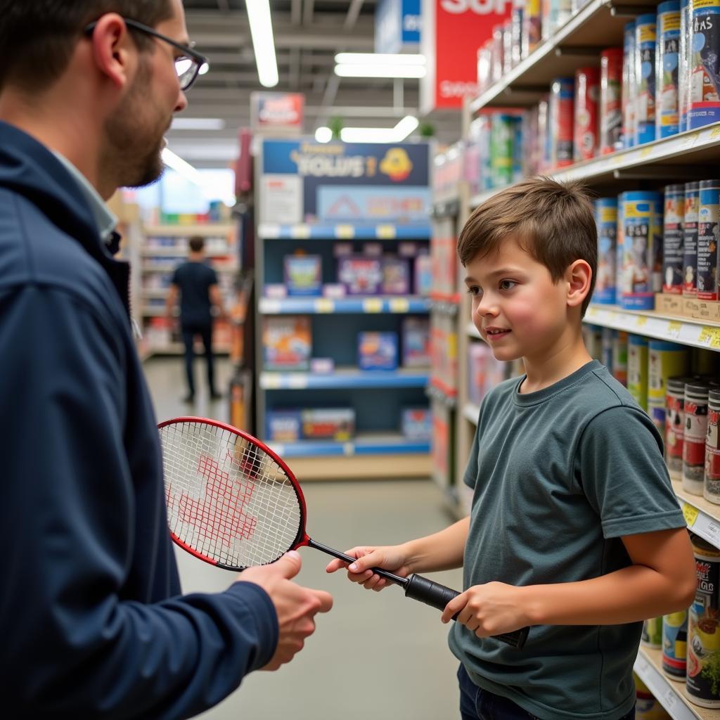 Choosing a badminton racket for kids