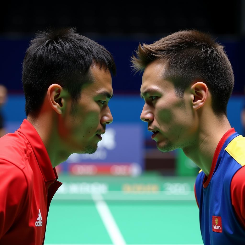 Lin Dan và Axelsen đối đầu trên sân