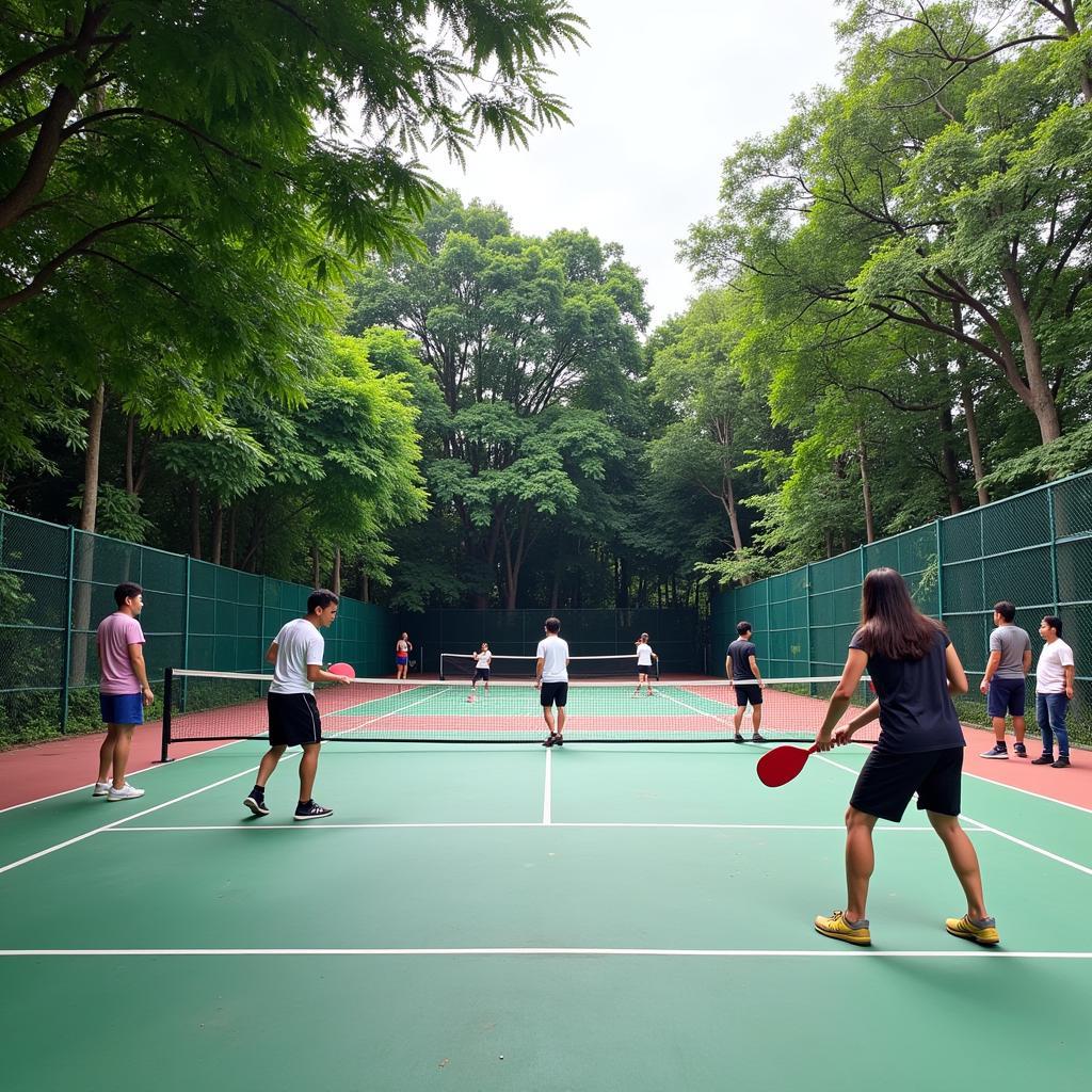 Pickleball court in Hanoi