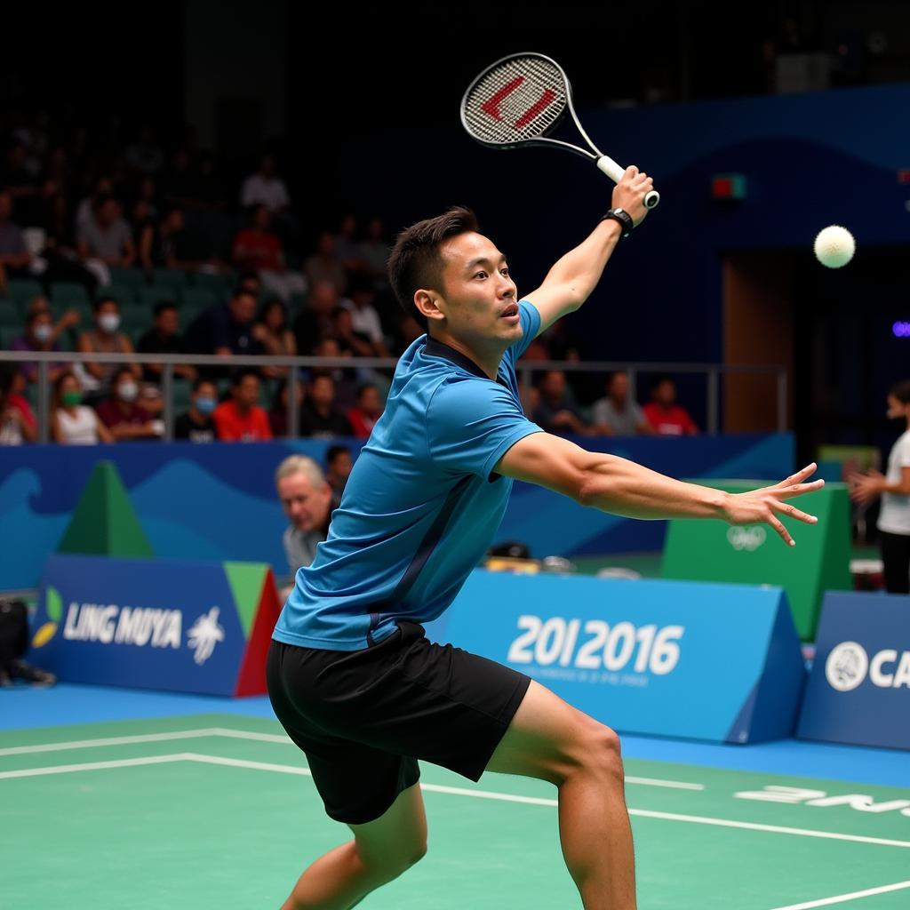 Lin Dan thi đấu tại Olympic 2016