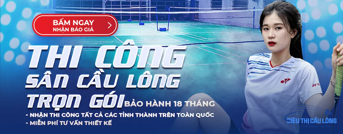 Thi công sân cầu lông