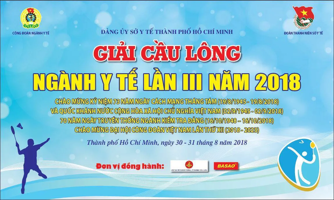 Các vận động viên tham gia giải cầu lông