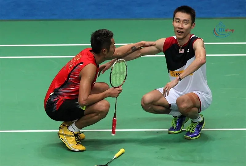 Khoảnh khắc ăn mừng chiến thắng của Lee Chong Wei