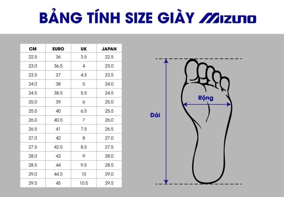 Ảnh sz Giày Mizuno