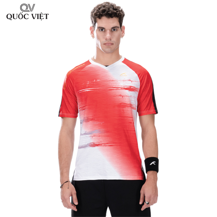 Áo thun nam Hundred Burnout Trắng Đỏ