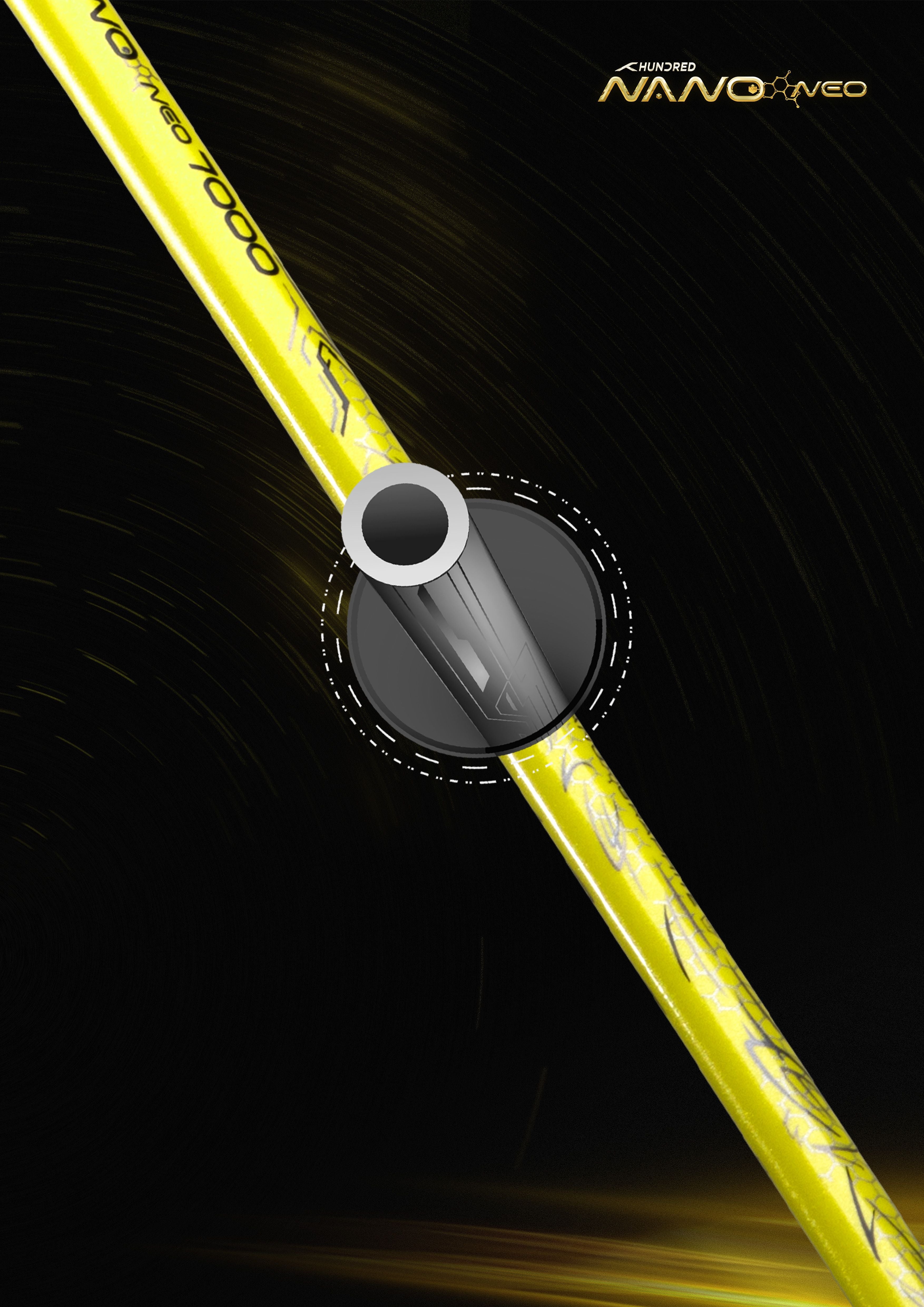 Vợt cầu lông Hundred Nano Neo 7000 4U Charcoal/Black