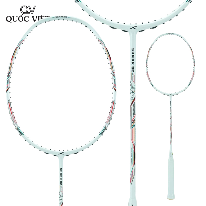 Vợt cầu lông Hundred Shark 82 4U Trắng