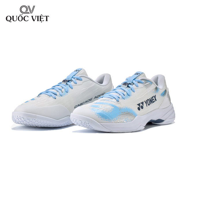 Giày cầu lông Yonex Power Cushion Cascade Accel Wide White/Light Blue